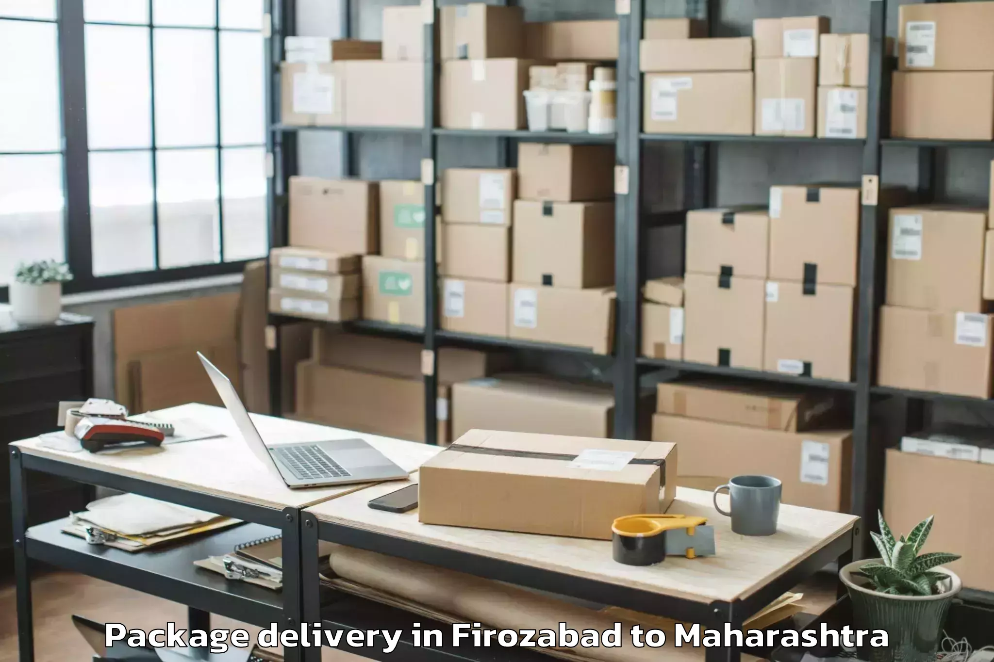 Reliable Firozabad to Shevgaon Package Delivery